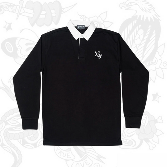 Golf Stuff - Black Long Sleeve Polo