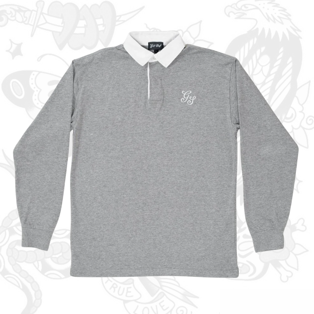 Golf Stuff - Grey Long Sleeve Polo